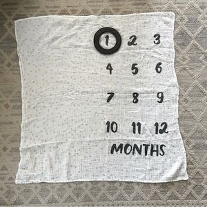 Milestone swaddle blankets